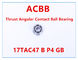 17TAC47 B P4 GB толкнуло угловой шарикоподшипник контакта